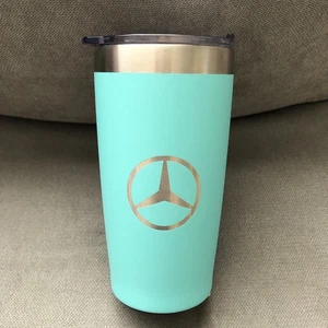 Vaso aislado original Mercedes Benz verde azulado 20 oz - Imagen 1 de 4
