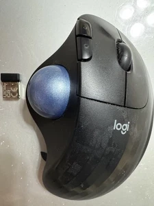 Logitech - ERGO M575 S Wireless Ergonomic Trackball Mouse - Wireless - Black - Picture 1 of 4