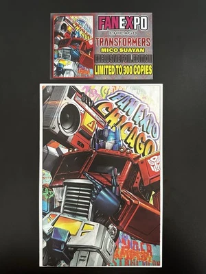 Transformers #21 • Mico Suayan FanExpo Chicago Foil Virgin Variant Ltd 300 con certificado de autenticidad Foto 1 de 4