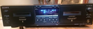 Vintage Sony TC-WE475 Dual Cassette Deck Auto Reverse Dolby Hi-Fi Funzionante - Foto 1 di 9