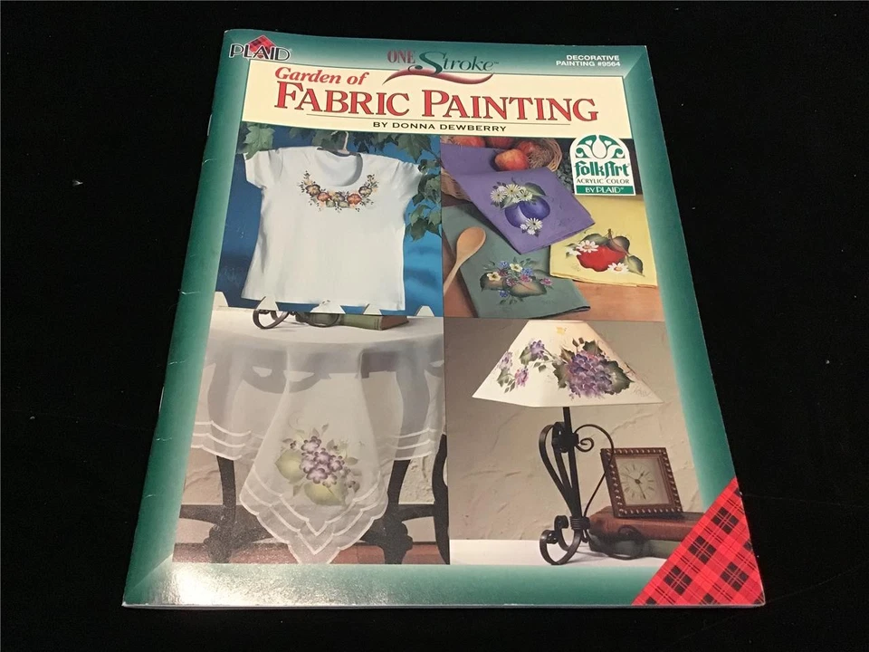 One Stroke Garden of Fabric Painting by Donna Dewberry Craft Pattern Book - Image 1 of 1