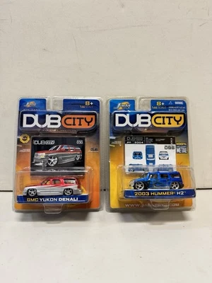 LOTE JADA TOYS DUB CITY 2003 HUMMER H2 GMC Yukon Denali NUEVO y Sellado (X2) Foto 1 de 4
