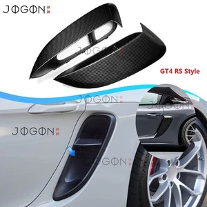 Dry Carbon For Porsche 718 Spyder RS 982 2018-25 Side Air Vent Scoop Spoiler 2PC - Picture 1 of 13