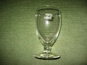 Zwei CBQ Burlington Northern Railroad 5 1/4" geätzte Wasserkelche neuwertig - Bild 1 von 2