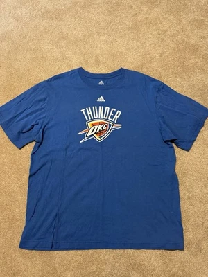 Adidas Oklahoma City Thunder T Shirt Size XL Blue NBA Basketball Short Sleeve - Image 1 of 4