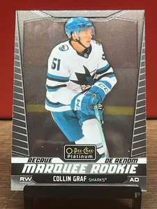 2024-25 O-Pee-Chee Platinum Collin Graf Rainbow Marquee Rookie #248 Sharks - Picture 1 of 2