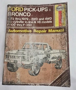 Haynes Ford Pick-Ups & Bronco 1973-1979 Repair Manual #788 F-100 thru F-350  - Bild 1 von 15