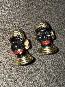 Prendedores BLACKAMOOR esmaltados vintage - Broche de esmalte y metal vintage - Imagen 1 de 7