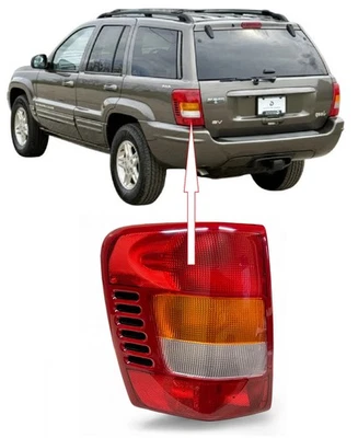 REAR LEFT TAIL LIGHT LAMP FOR FOR JEEP GRAND CHEROKEE 1999-2002 SAE USA - Image 1 of 4