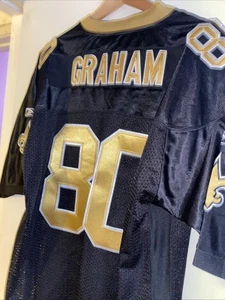 Jimmy Graham Reebok Football Trikot Stadium 2010 NFL New Orleans Saints genäht - Bild 1 von 9