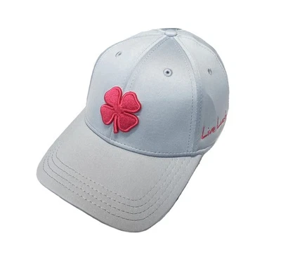NEW Black Clover Live Lucky Premium Clover #133 Silver Fitted L/XL Golf Hat - Image 1 of 2