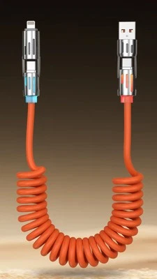 4 in 1 65W Fast Charging Cable USB C to iPhone Charger Cord for iPhone Samsung - Image 1 of 4