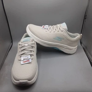 Skechers Go Walk Arch Fit Elinda Sneakers Women's 7.5W Beige Natural A186 - Picture 1 of 13