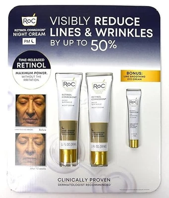 Night Cream w/ Pure Retinol to Reduce Expression Lines & Wrinkles (2-Pack) - Image 1 of 3