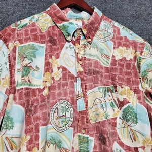 Vintage Reyn Spooner Waikiki Hawaii Aloha Shirt Mens 2XL Island Hula Ukulele - Picture 1 of 11