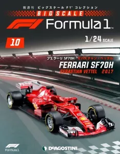 1/24 DeAGOSTINI Big Scale F1 #10 Ferrari SF70H Sebastian Vettel 2017 model cars - Picture 1 of 4