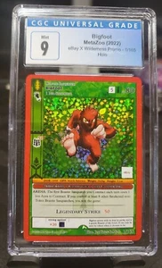 MetaZoo x Ebay Bigfoot 1/165 Wilderness Full Holo 1st Edition CGC 9 MINT - Picture 1 of 5