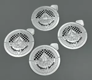 1973 DELTA AIRLINES Tri-Star Inaugural Service Foil STICKERS Vintage Advertising - Picture 1 of 6