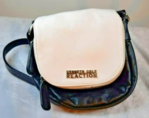 Kenneth Cole Reaction Crossbody small black & white purse VERY NICE ! - Picture 1 of 4