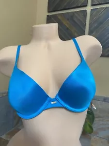 Self Expressions by Maidenform Halb-BH Moderate Lift Aqua Blau 34C Neu mit Etikett - Bild 1 von 17