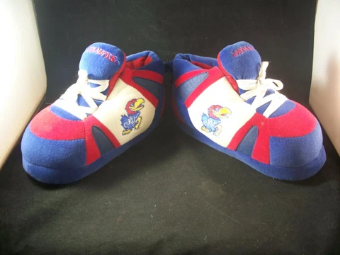 Kansas Jayhawks Slippers Size Large Cover