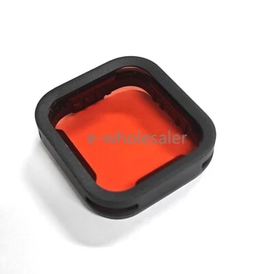 Lente de filtro de snorkel de buceo magenta rojo para GoPro Hero 7 6 5 estuche negro para cámara Foto 1 de 3