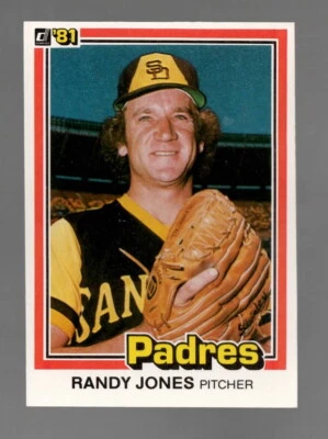 1981 Donruss #122 Randy Jones NM/Mint - Image 1 of 2