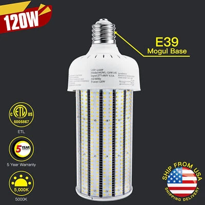 120W LED Corn Bulb For Warehouse Factory Workshop Light AC480V 347V (500W Equiv) - Image 1 of 4