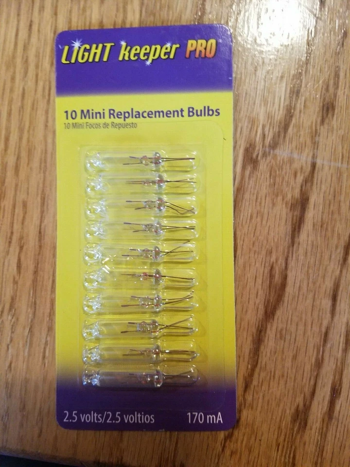 LIGHT KEEPER PRO 10 mini replacement bulbs per pack 2.5 3.5 12 V volt NEW! - Image 1 of 1