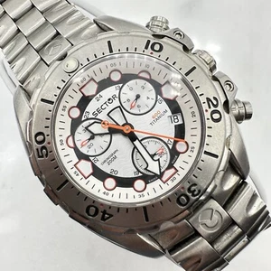 Sector Diver 600 G. Cronografo 200M Titanio 44mm, Misura Polso 6,5" Funzionante, LEGGI - Foto 1 di 23
