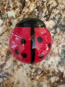Art Glass Ladybug Hand Blown Glass 2" x 2" x 1.5" Ladybug Paperweight - Picture 1 of 5