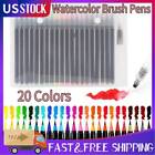 20 Colors Watercolor Brush Pens Drawing Painting Sketching Marker Pen Set Supply