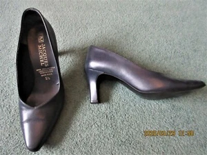 Ladies Blue Court Shoes - Picture 1 of 5