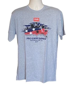 TYR Unisex Pro Swim Series 2019 Bloomington IN Short Sleeve Crewneck Tshirt NWT - Picture 1 of 7