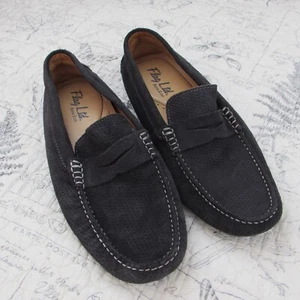 Flag Ltd Herren Penny Loafer Schuhe Boot Slipper Drive Mokassins Leder Marine 10,5 - Bild 1 von 10