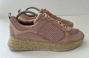 Marc Fisher  Janette3  Pink Suede  Espadrille  Sneakers  Shoes  Women’s  Size 8M - Picture 1 of 12