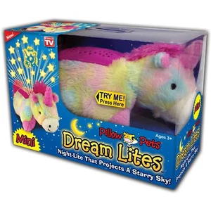 Pillow Pets Dream Lites Mini - Rainbow Unicorn (mini 4") - Picture 1 of 1