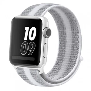 Bracelet Montre Compatible Pour Apple 1 2 3 (38 MM) 4 5 6 Se (40 MM) Blanc - Photo 1 sur 1
