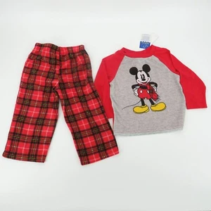 Disney Jungen Mickey Mouse 2-teiliger Pyjama 3T neu mit Etikett $ 36 - Bild 1 von 5