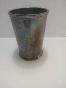 Vintage REED & BARTON Silver Plate Mint Julep Cup #256 Monogram - Picture 1 of 11