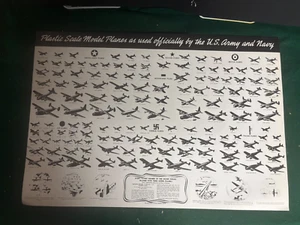 Vintage Aristo-Craft World War II Aircraft Lg. Bulletin Poster 24" x 16" - Picture 1 of 5