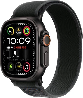 Apple Watch Ultra 2 49mm GPS + Cell Titanium Case w/ M/L Black Trail Loop - Image 1 of 2