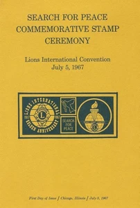 #1326 FD Ersttag Zeremonie Programm 5c Suche nach Frieden Briefmarke - Bild 1 von 2