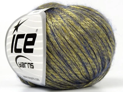 Rock Star 79998 Dorado, Gris Pizarra Brillo Metálico Suave Nylon Hilo Merino 50g 125y Foto 1 de 4