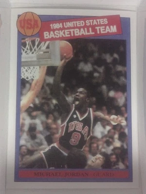 RARO - 1984 Michael Jordan ROOKIE EUA Olympic Team Chicago Bulls cartão de basquete - Imagem 1 de 2