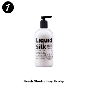 Lubricante personal líquido seda a base de agua 250 ml/8,45 floz stock fresco - Imagen 1 de 3