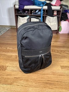 Knomo London Black & Silver Mayfair Beauchamp Backpack - Picture 1 of 9