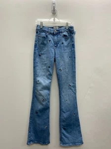 Abercrombie SIZE 11/12 Denim Flowers Girl's Jeans - Picture 1 of 1