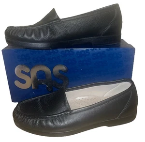 SAS Loafer Moccasin Slip On 11 WW in Black. Brand New in Box style Simplify - Picture 1 of 9