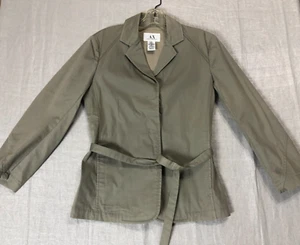 Chaqueta Blazer Armani Exchange Mujer Extra Pequeña XS Verde Algodón Cuello Botón - Imagen 1 de 12